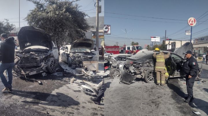 Joven de 16 años estrella Mercedes Benz contra 8 autos, incendió a motociclista | VIDEO