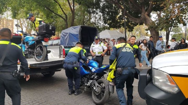 Se efectúa primer operativo vial de 2024 en centro de Coyoacán
