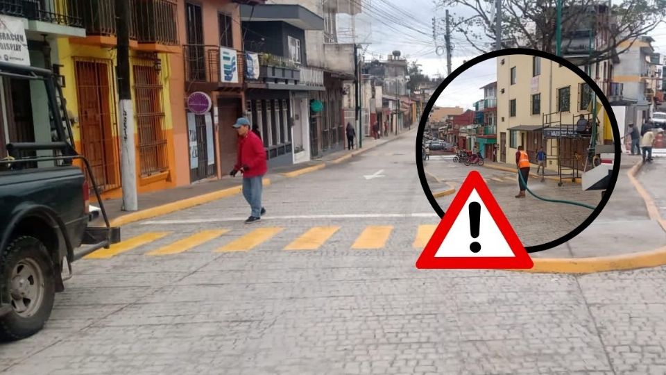 Reaperturan calle Santos Degollado en Xalapa