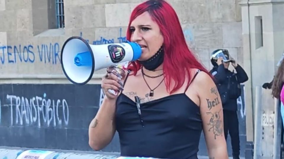 Protesta por el asesinato de Samantha Fonseca, activista trans en CDMX.