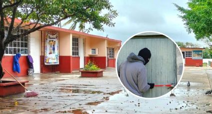 Roban escuela primaria en Coatzacoalcos; ladrones dejaron destrozos