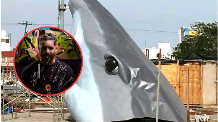 ¿Quién es 3 Micras, el artista urbano que pinta las cabezas de los tiburones?