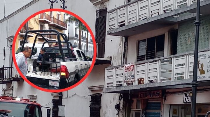 Detienen a hombre acusado de incendiar departamento en centro Histórico de Veracruz