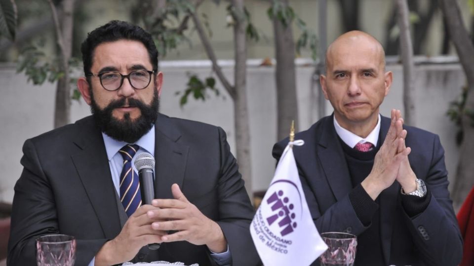 Ulises Lara, titular de la Fiscalía CDMX y Salvador Guerrero Chiprés, Presidente del Consejo Ciudadano para la Seguridad y Justicia de CDMX.