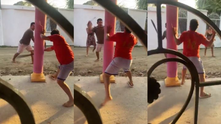 Pleito entre vecinos termina a machetazos en Tabasco | VIDEO