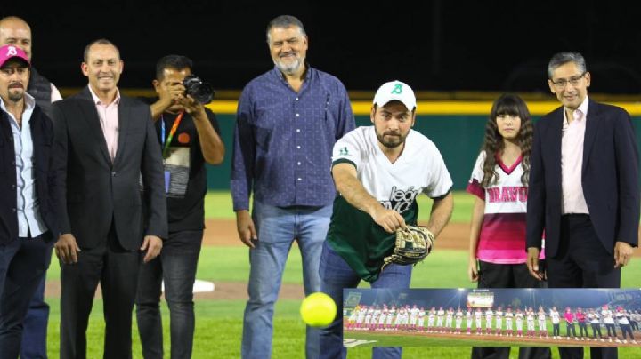 Lanza Alan Márquez la primera bola de la temporada softbolera