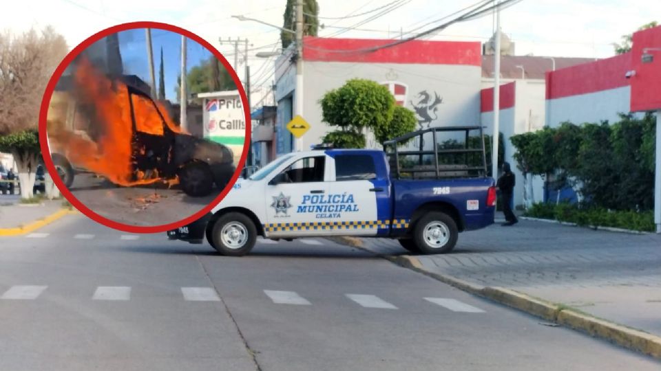 Luego del enfrentamiento, fueron dejadas estrellas poncha llantas en la carretera a Villagrán, donde también quemaron un par de vehículos.