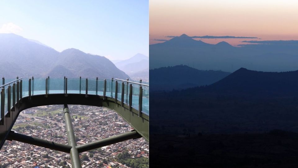 ¿Qué montañas se pueden ver desde la Alataya de Cristal en Orizaba, Veracruz?