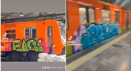 Metro CDMX: Vándalos grafitean los trenes y el Metro culpa a los usuarios