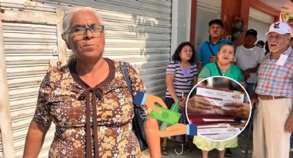 Juana de 65 años, cobró por primera vez su pensión de Bienestar en Coatzacoalcos