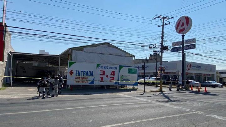 Arrojan explosivo en un verificentro de Celaya; hay un Guardia Nacional herido