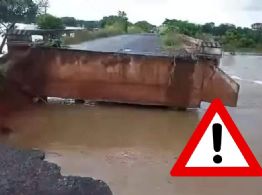 Puente Santiago Tuxtla - Isla colapsa tras fuertes lluvias