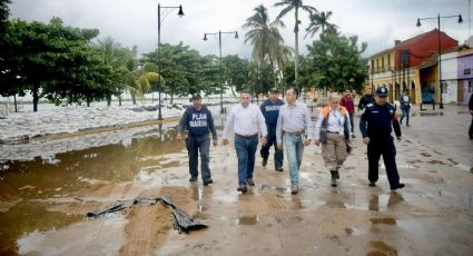 Esto dijo el gobernador de Veracruz sobre el nivel del Papaloapan en Tlacotalpan