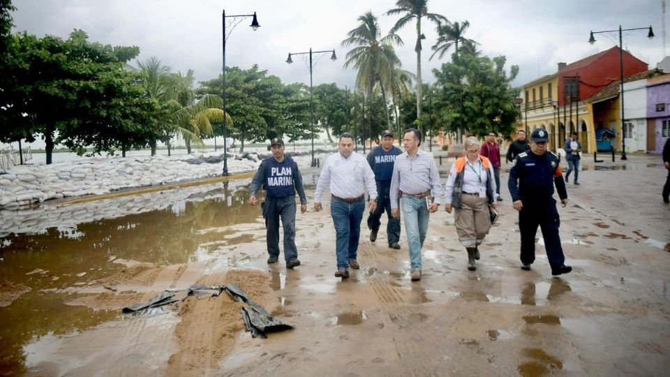 Esto dijo Cuitláhuac García sobre el desborde del Papaloapan en Tlacotalpan