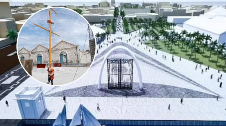 Así avanza la construcción de la Plaza al Heroísmo Veracruzano