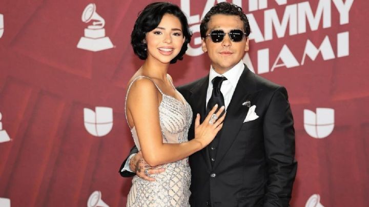 Ángela Aguilar y Nodal son vistos en la alfombra roja de los Latin Grammy