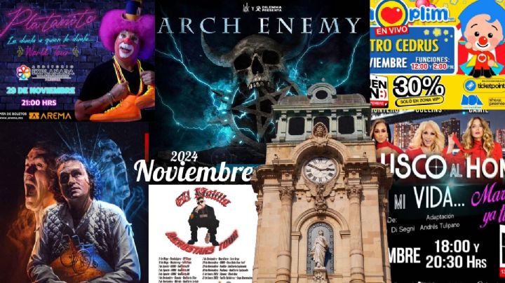 Conciertos y espectáclulos en Pachuca que no te puedes perder estas últimas semanas de noviembre
