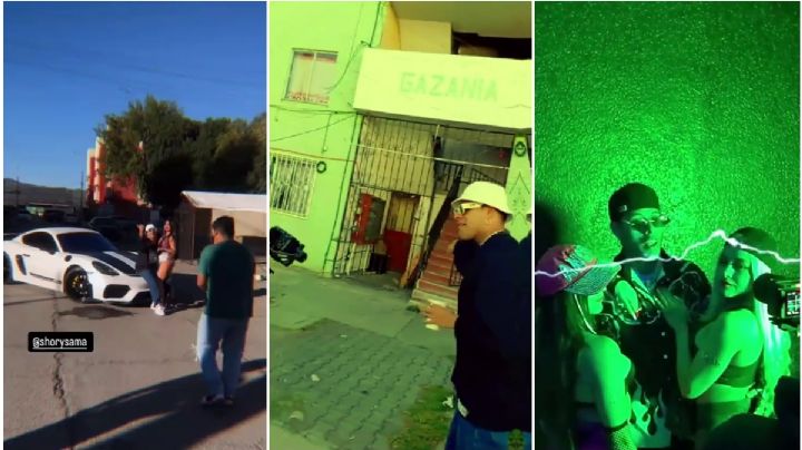 Grupo graba video musical de reguetón en colonia de Pachuca