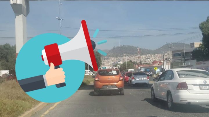 Tráfico por bloqueo en la Pachuca-Tulancingo, vecinos de la 11 de Julio exigen servicios básicos