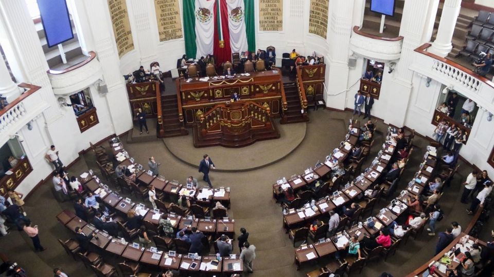 Sesión en el Congreso de la Ciudad de México.