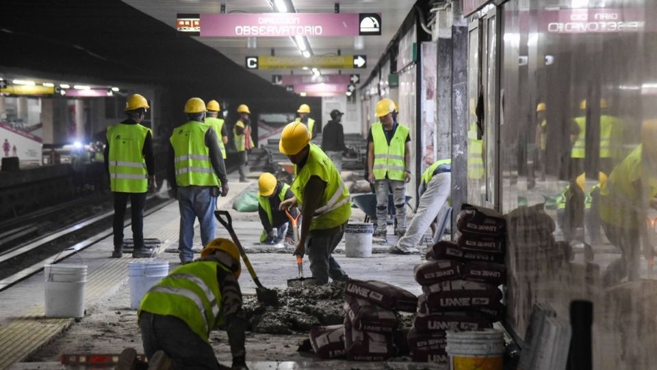 Obras en la nueva Línea 1 del Metro de la Ciudad de México