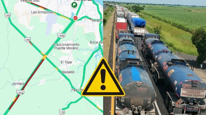 Caos en caseta de Paso del Toro: Amanece tráfico de 10 km hacia Veracruz, esto sabemos