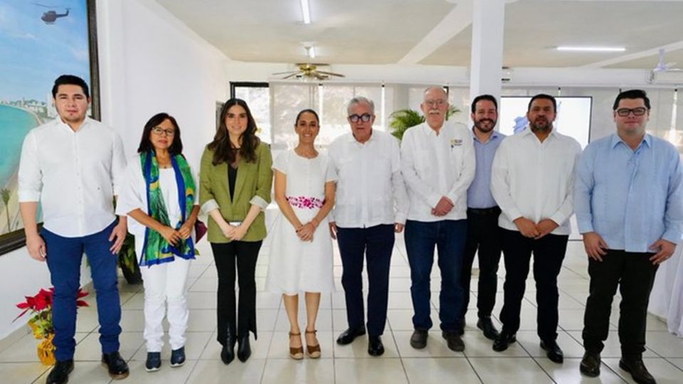 Reunión de Sheinbaum con el gobernador de Sinaloa, Rubén Rocha Moya