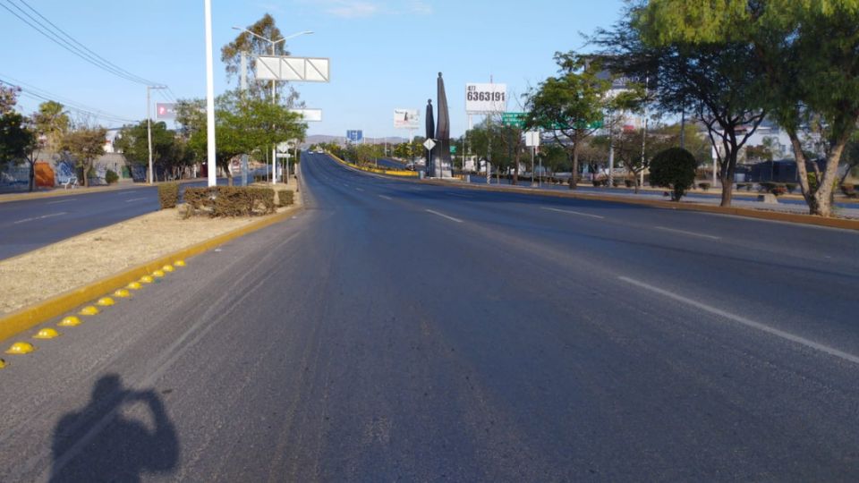 Libramiento Morelos completamente vacío la mañana de este 25 de diciembre de 2024