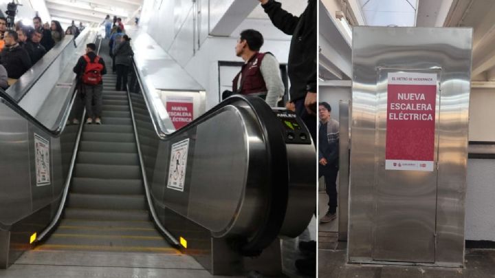 Metro CDMX: El mismo día que inauguran las escaleras eléctricas de la estación Puebla, se las apagan