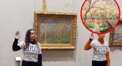 Ahora activistas lanzan sopa contra cuadro de Monet | Video