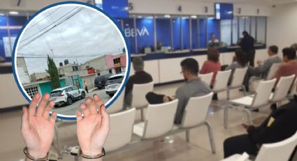 Caen 2 asaltantes tras robar 500,000 pesos en banco de Pachuca