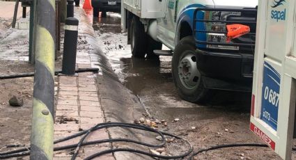 Sapal atiende fuga de agua en el tanque Jerez, afecta servicio de agua en distintas colonias