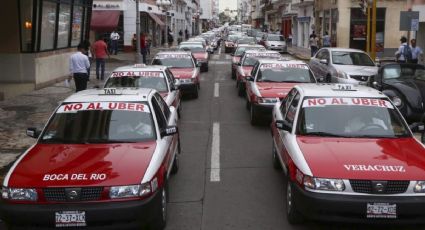 Taxistas de Veracruz exigen salida de Uber para traslado de pasajeros