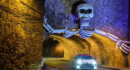 La calavera que espanta en uno de los túneles de Guanajuato capital
