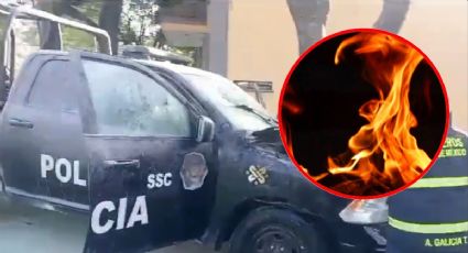 Camioneta de la SSC arde en llamas en Miguel Hidalgo ¿Qué fue lo que pasó?