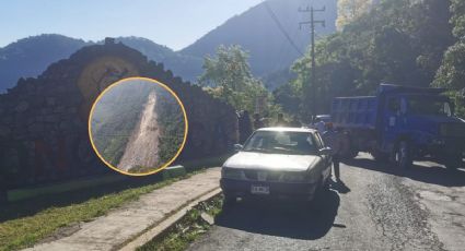 Con protestas exigen reparación de caminos en Mixtla, tras derrumbe de cerro
