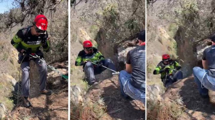 Rescatan a senderista de León: cayó a un barranco en Moroleón