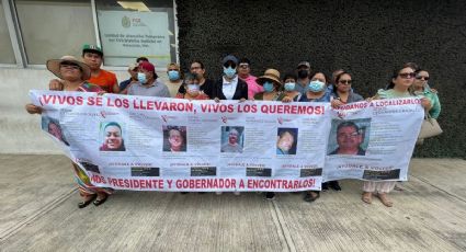 Familiares de campesinos desaparecidos de Actopan protestan en Fiscalía de Veracruz