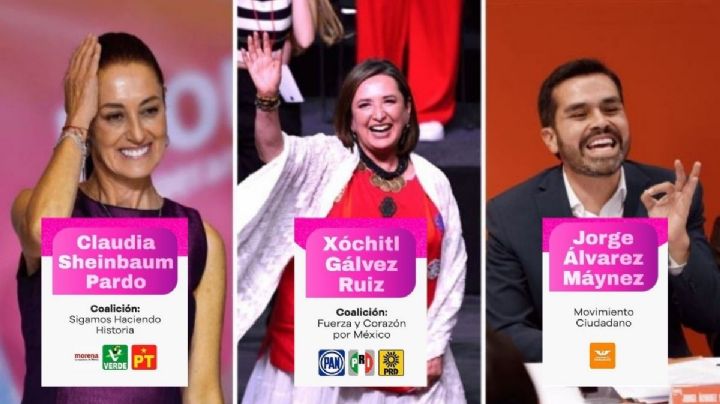 Elecciones 2024: INE da banderazo a candidaturas de Sheinbaum, Gálvez y Máynez