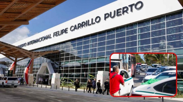 Transportistas piden regular tarifas en aeropuerto de Tulum; dan ultimátum a Sedena