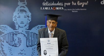 Don Felipe Tecuapetla se titula de ingeniero a los 87 y quiere ahora estudiar big data