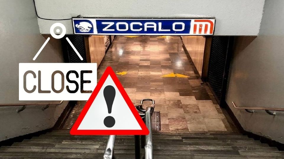 Estación Zócalo del Metro CDMX estará CERRADA este domingo por esta razón