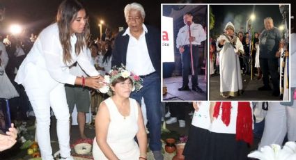 Con limpias y "buenas vibras", así empezaron campaña candidatos de Veracruz a cargos federales