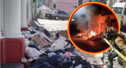 Desesperados por recolección, en Pachuca queman la basura en las calles | FOTOS