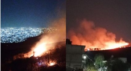 Incendio forestal devasta esta noche la zona de reserva ecológica de la Sierra de Guadalupe