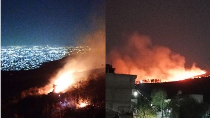 Incendio forestal devasta esta noche la zona de reserva ecológica de la Sierra de Guadalupe