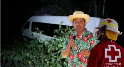 El Costeño sufre fuerte accidente en Hidalgo, se va a barranco; acusa negligencias | FOTOS
