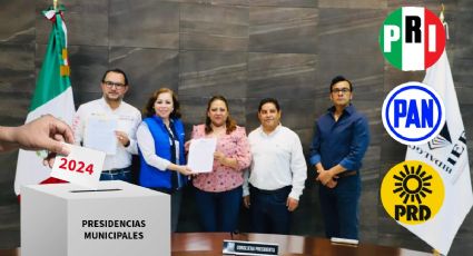 PAN, PRI, PRD, en candidatura común para elección de alcaldías en Hidalgo