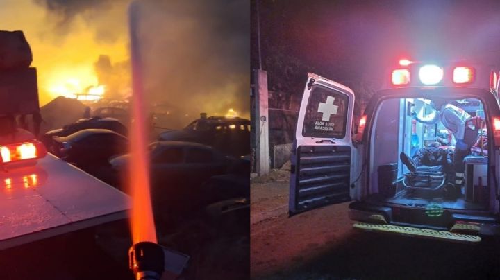 Voraz incendio en Santa Lucía del Camino, Oaxaca; desalojan viviendas y cierran vialidades