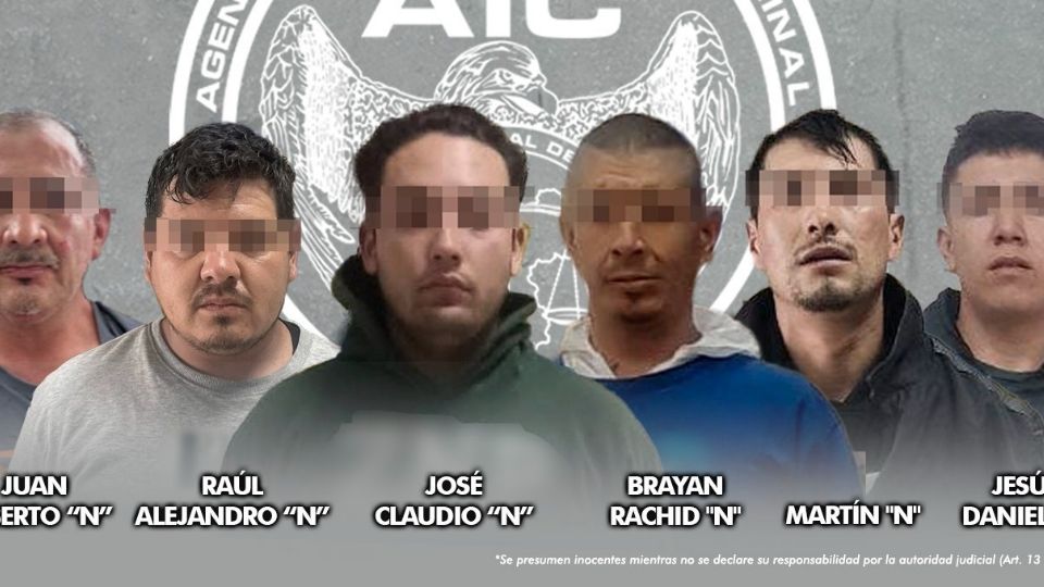 Ellos son los detenidos por la Fiscalía de Guanajuato en diferentes municipios.